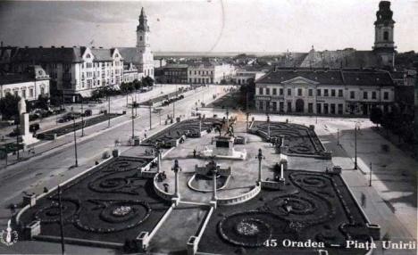 Oradea ieri, Oradea azi: Parcul din Piaţa Unirii a fost amenajat pentru statuia lui Ferdinand